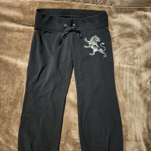 Express Black Track Pants with Drawstring Waistband